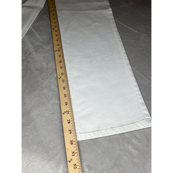 Talbots Boot Leg White Stretch Denim Jeans Womens Fit Size 14M - Picture 13 of 14